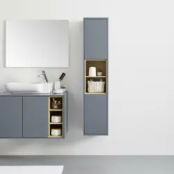 Hängeschrank 'Luciano', grau