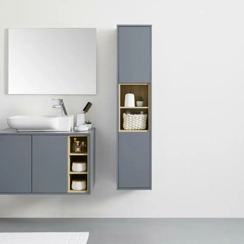 Hängeschrank 'Luciano', grau