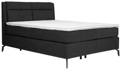 Boxspringbett in Dunkelgrau ca. 160x200cm