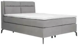 Boxspringbett in Silberfarben ca. 180x200cm