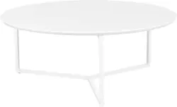 Couchtisch 'WL5.240' Ø ca. 80 cm, weiss