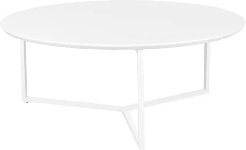 Couchtisch 'WL5.240' Ø ca. 80 cm, weiss