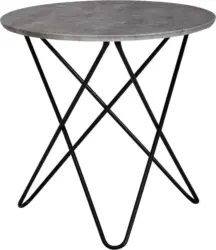 Beistelltisch 'WL5.979' Ø ca. 60 cm, Betonoptik