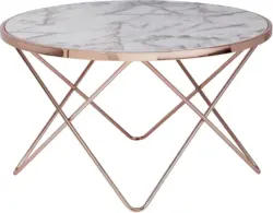 Couchtisch 'WL5.999' Ø ca. 85 cm, Marmoroptik