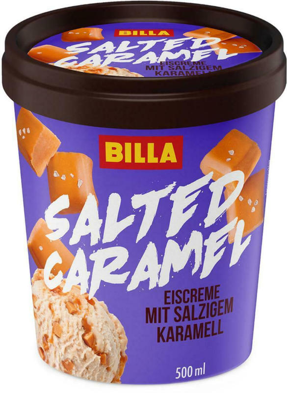 BILLA Salted Caramel Eis