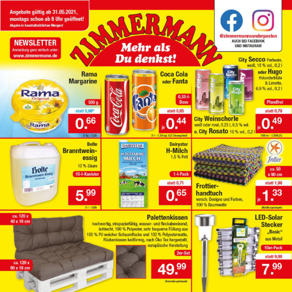 Nordwest Prospekte ⏲ Öffnungszeiten für Zimmermann Sonderposten