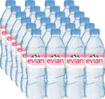 Acqua minerale Evian, non gassata, 24 x 50 cl