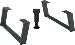 Fußset Max Box aus Aluminium, 2er Set