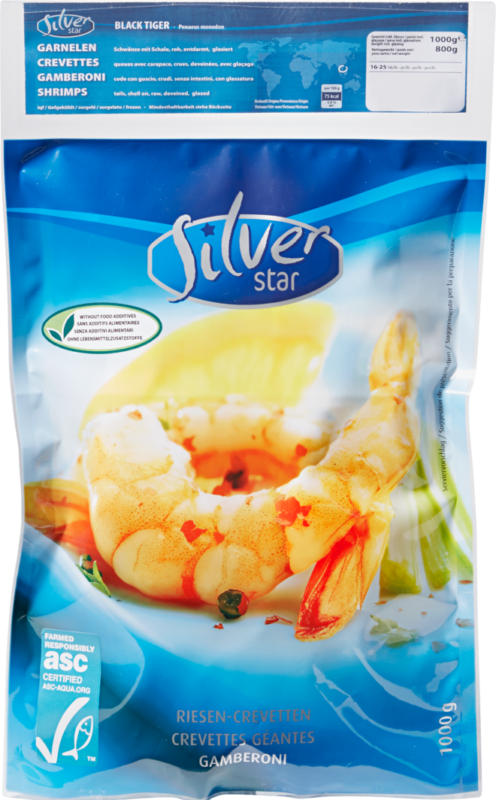 Gamberoni Black Tiger Silverstar, Vietnam, 1 kg