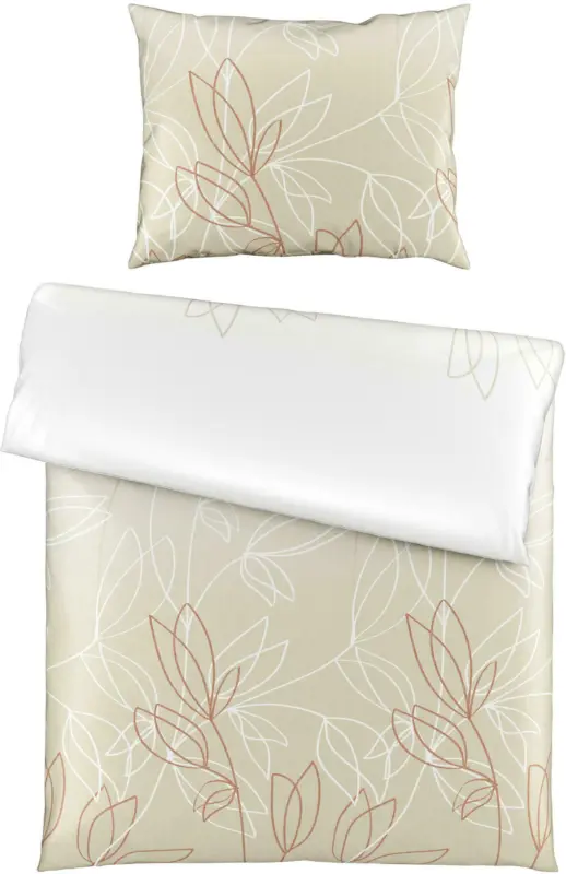 Bettwäsche Vera in Beige ca. 140x200cm