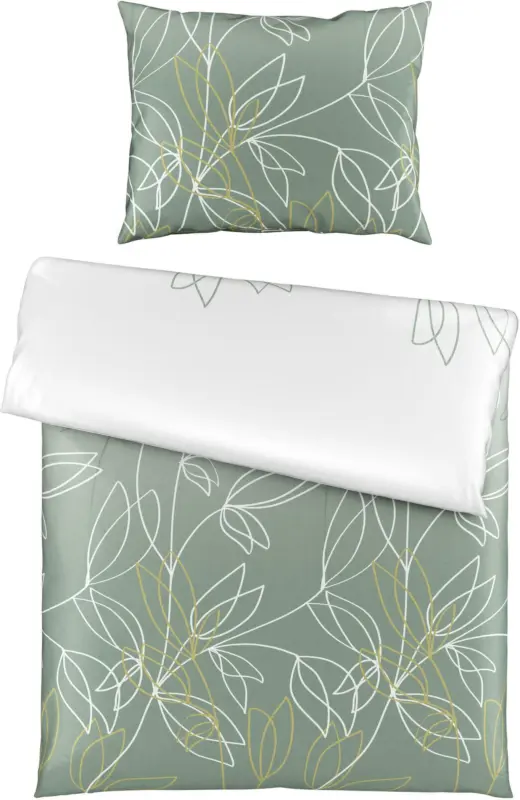Bettwäsche Vera in Grün ca. 140x200cm