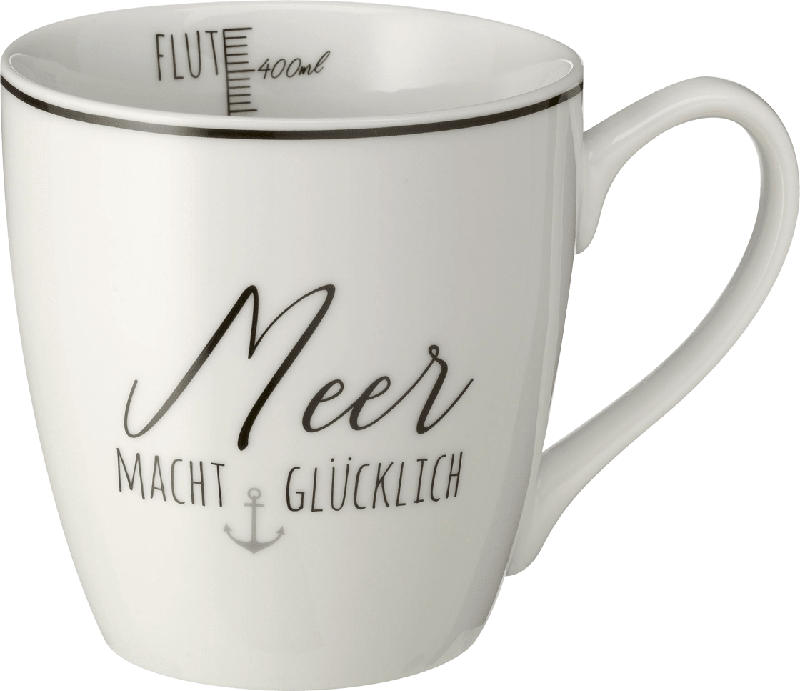 Dekorieren & Einrichten Kaffeebecher Jumbo 'Meer macht glücklich'