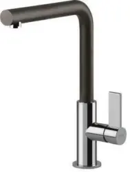 Küchenarmatur 10201 in Schwarz/Chrom