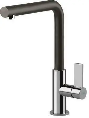 Küchenarmatur 10201 in Schwarz/Chrom