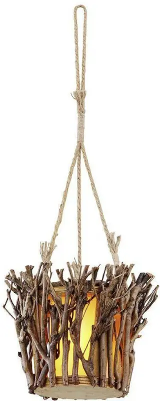 Solarleuchte Boaz aus Holz