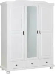 Schrank 'Kappl', aus Kiefer, weiß