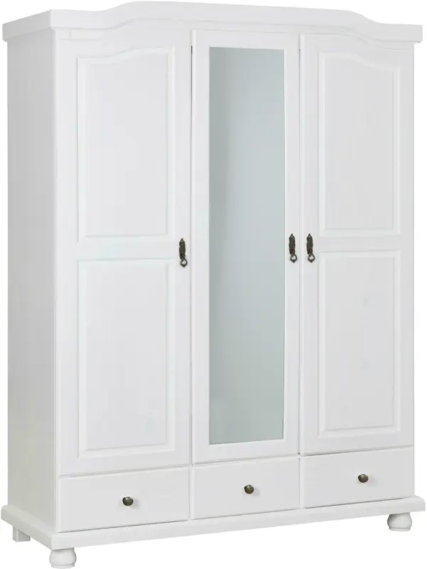 Schrank 'Kappl', aus Kiefer, weiß