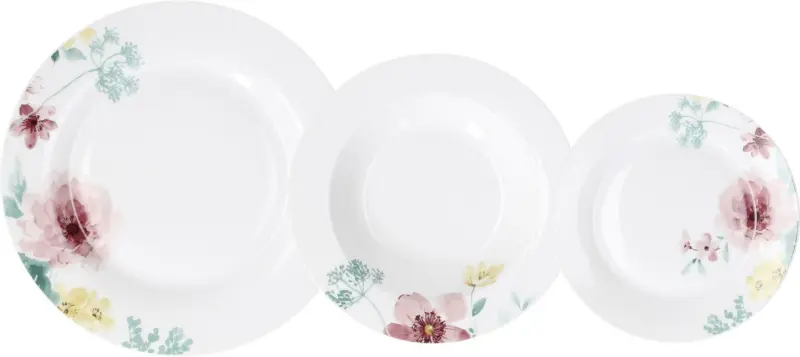 Kombiservice Layla aus Porzellan, 18-teilig