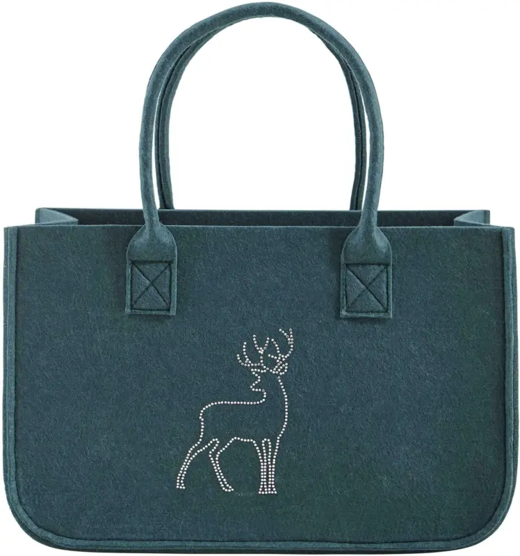 Einkaufstasche Luca in Grün ca. 38x24cm