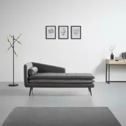 Sofa-Daybed 'Emilia' inkl. Kissen, grau/dunkelgrau Sonneninsel
