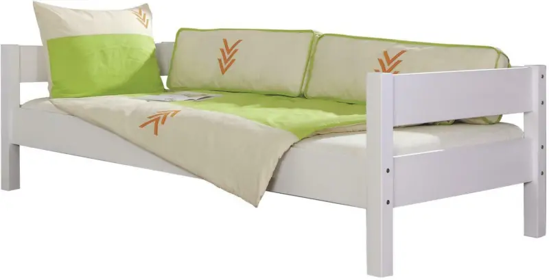 Kinderbett 'Nik' , aus Buche , weiß