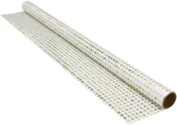 Geschenkpapier Marie Silberfarben/Weiß