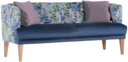 Sitzbank 190/83/70 cm in Blau, Grün, Lila, Eichefarben, Beige