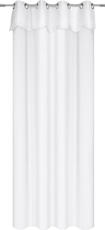 Fertigvorhang in Weiß ca. 140x245 cm 'Amalie'
