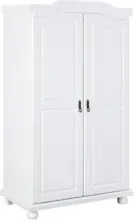 mömax Drehtürenschrank 'Hedda' , aus Kiefer, weiß