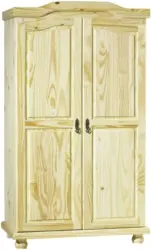 Drehtürenschrank 'Genf' , aus Kiefer , natur