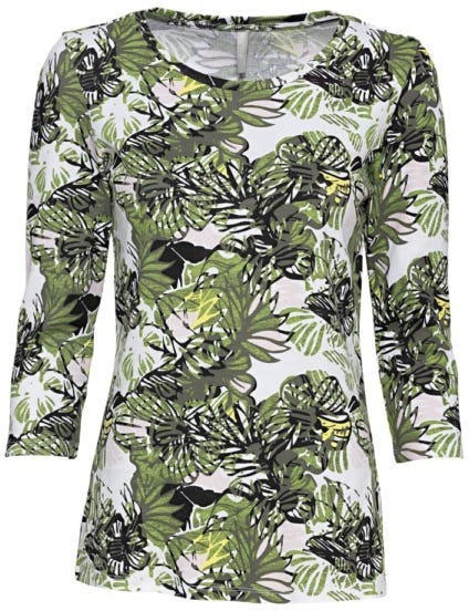 Damen-Shirt mit tropischem Muster