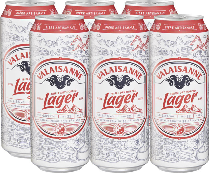 Valaisanne Lagerbier, 6 x 50 cl