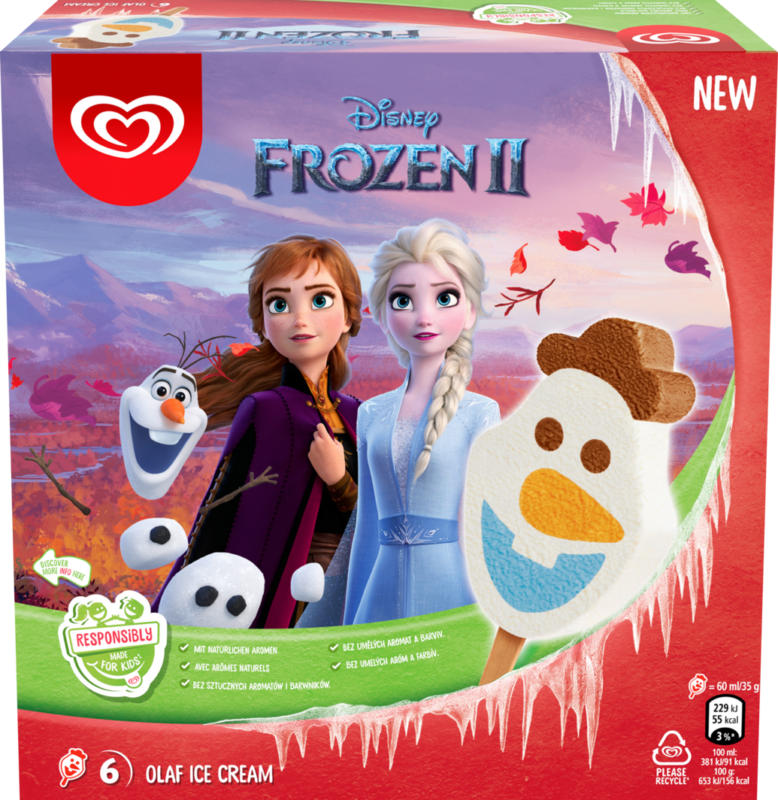 Lusso Glacé Disney Frozen II Olaf , 360 ml