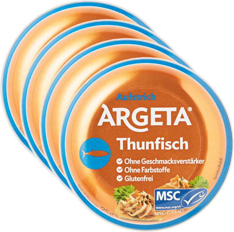Crema da spalmare al tonno Argeta, 4 x 95 g
