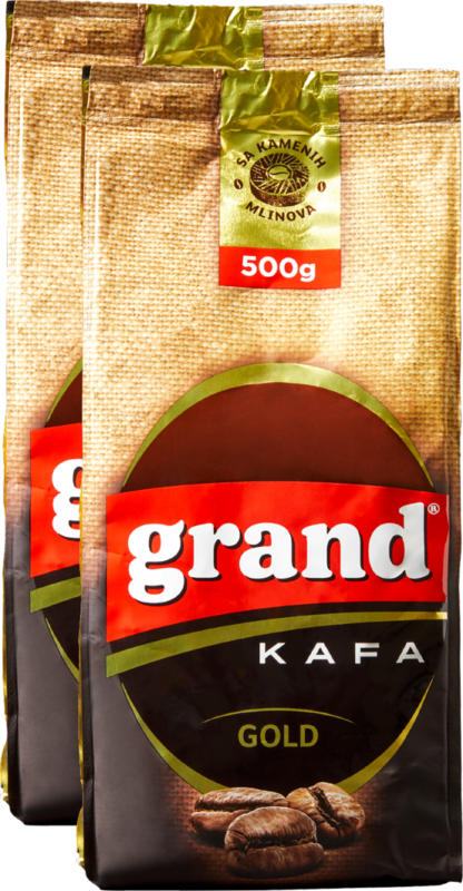 Grand Kafa Gold, macinato, 2 x 500 g