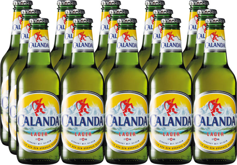 Calanda Lagerbier, 15 x 33 cl