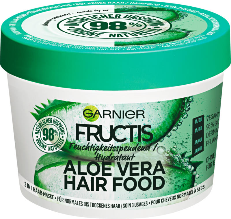 Masque pour cheveux Garnier Fructis Hair Food Aloe Vera, 390 ml