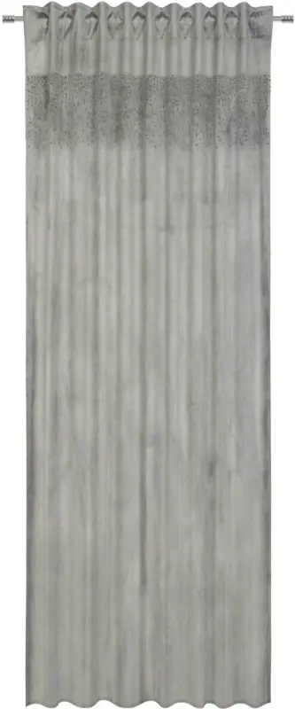 Fertigvorhang Strasssteine in Grau ca. 135x245cm