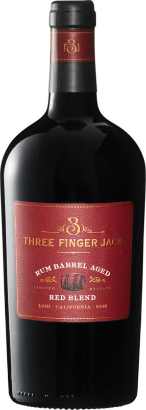 Three Finger Jack Rum Barrel Red Blend Lodi, 2018, Kalifornien, USA, 75 cl