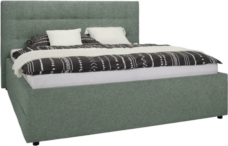 Polsterbett in Dunkelgrau ca. 180x200cm