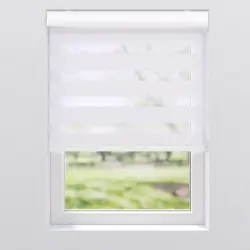 Doppel-Rollo WEIß 150/175 cm