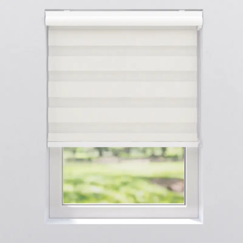 Duorollo SCHNEEWEIß 90/240 cm