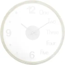 Wanduhr Simone in Naturfarben &Oslash;ca.40cm