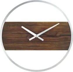 Wanduhr Shape in Silberfarben Øca.40cm