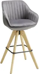 Barhocker in Dunkelgrau