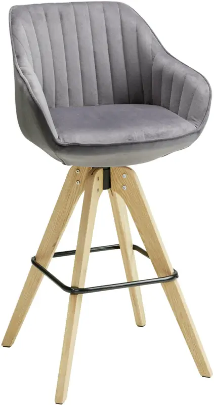 Barhocker in Dunkelgrau