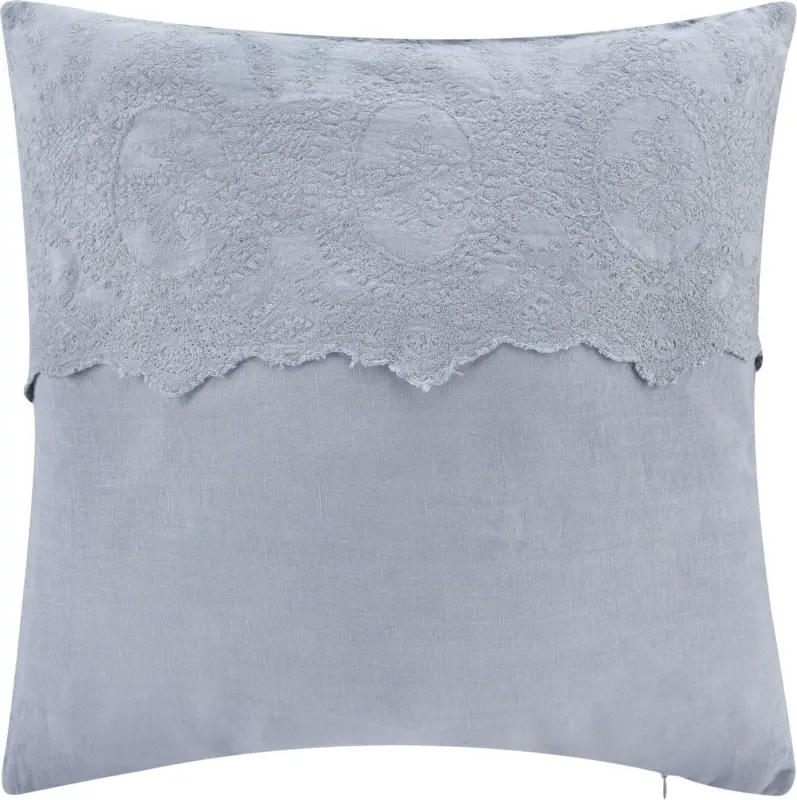 Zierkissen Pia in Grau/Blau ca. 50x50cm