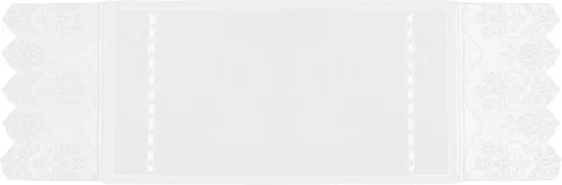 Tischläufer Jasmin in Weiß ca. 50x150cm