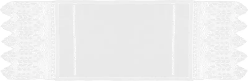 Tischläufer Jasmin in Weiß ca. 50x150cm