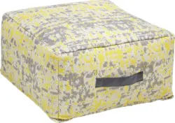 Pouf Textured Trio in Grau/Gelb ca. 50x25cm
